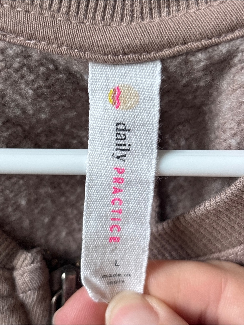 Daily Practice by Anthropologie zip up sweatshirt brown large - Picture 5 of 5